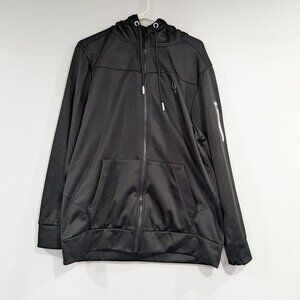Spyder Active Sport Insulated Hooded Zip Up Jacket Sweater Black Size XL